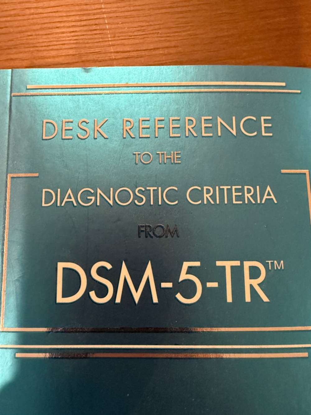 DSM-5-TR Desk Reference - Teal Cover